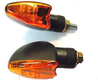 knipperlicht-set klein pijl zw-oranje (2 stuks)